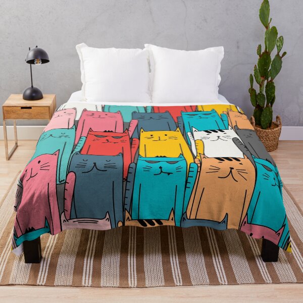 Item preview, Colorful Cute Crowded Cat designed and sold by Dr.YesOrNo.