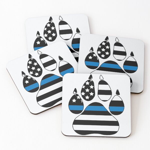 Item preview, Back The Blue Paw Thin Blue Line K-9 designed and sold by Shanna  Dugan.