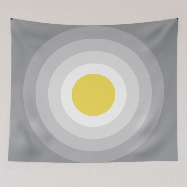 Item preview, Yellow and Gray Modern Geometric Circles designed and sold by morenom73.