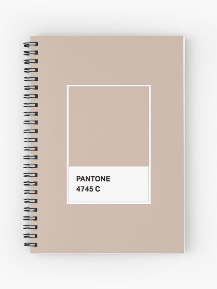 Pantone brown beige Spiral Notebook for Sale by papillon-insula