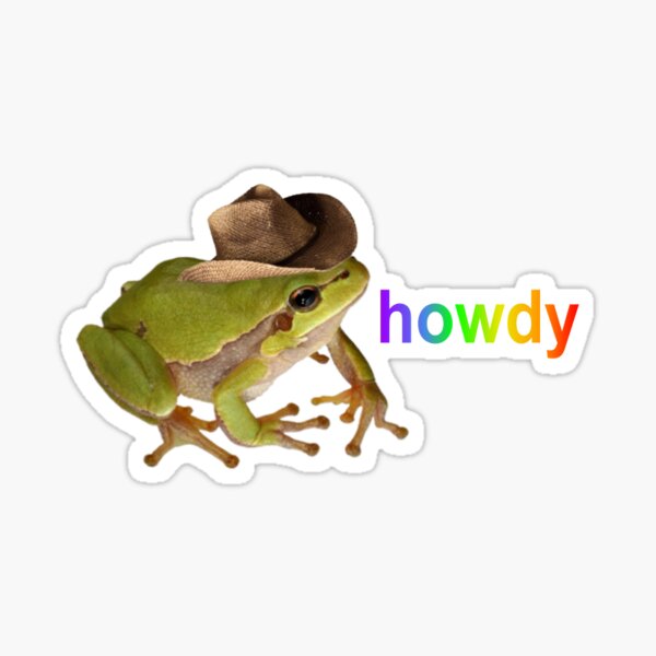 Cowboy Frog Stickers for Sale