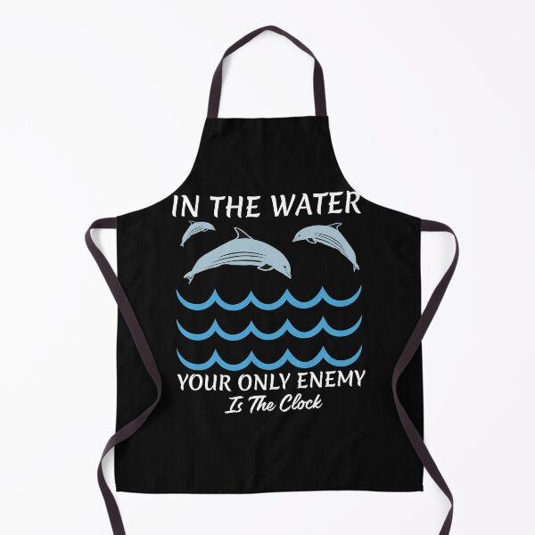 Item preview, Funny Swimming Saying :In The Water,Your Only Enemy is The Clock designed and sold by remonss.