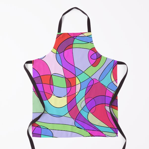 Item preview, Squiggly Loops Pink Blue Violet designed and sold by EDDArt.