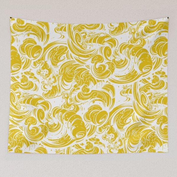 Item preview, Yellow Floral Wave designed and sold by cbeezle.