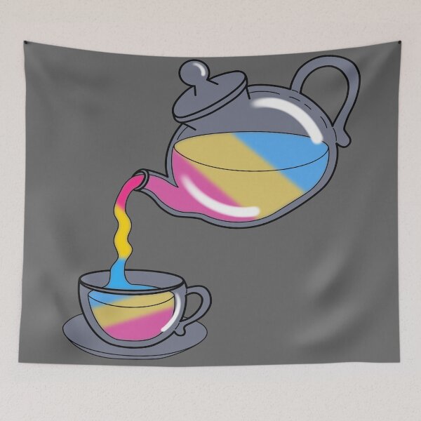 Item preview, LGBTea Pan Flag designed and sold by NerdyCupcake559.