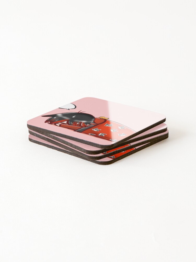 Thumbnail 4 of 5, Coasters (Set of 4), Grumpy Ruby designed and sold by NonsuchTheFirst.