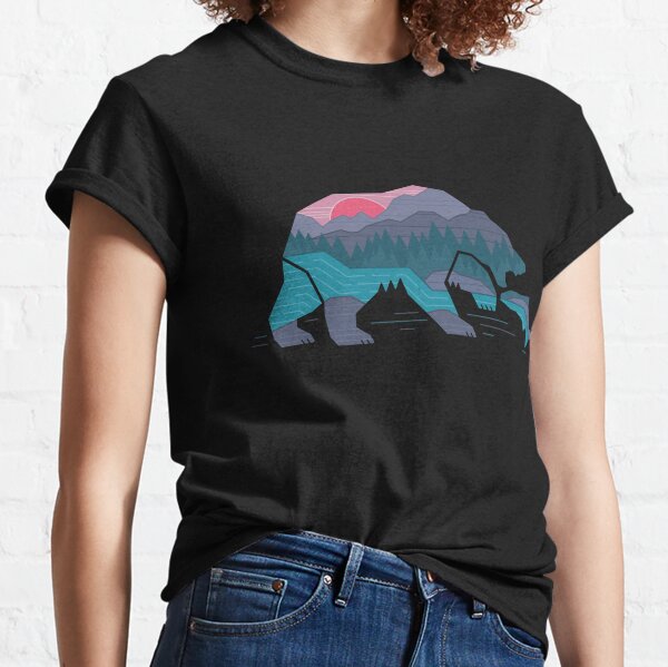 Hiking Shirt, Camping Shirt, Go Hiking Bear Kills You, Mountain