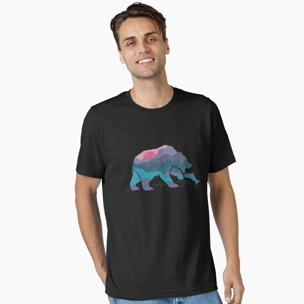 Vista previa del artículo con la obra «Camiseta esencial», diseñado y vendido por thepapercrane.