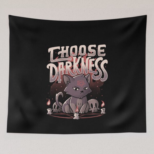 Item preview, Choose Darkness Cute Evil Cat Gift designed and sold by EduEly.