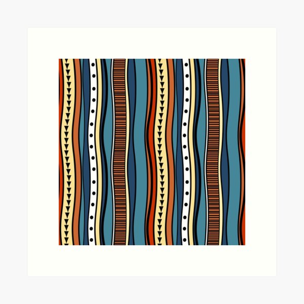 Aperçu de l'œuvre motif navajo - sans couture tribal créée et vendue par Printify Zone.