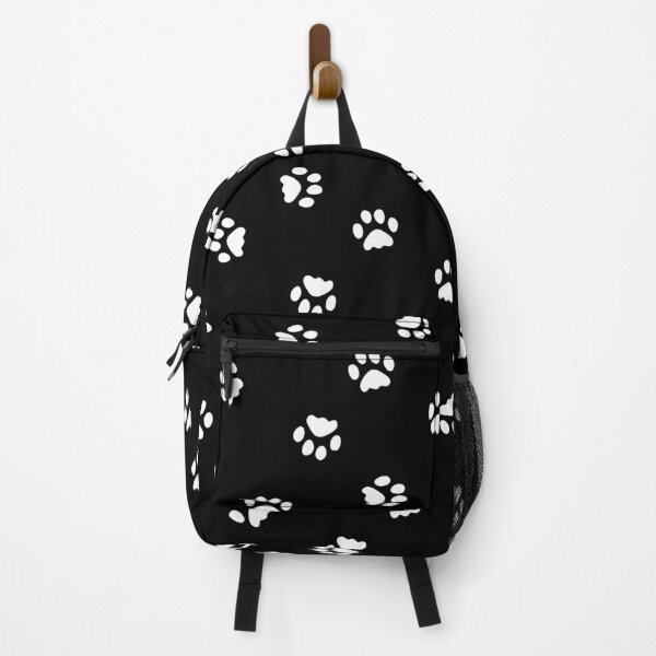 Item preview, Footprints Cat white on black designed and sold by EDDArt.