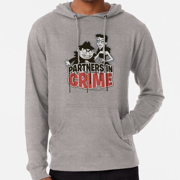 Rocky And Bullwinkle Boris and Natasha Partners In Crime Lightweight Hoodie