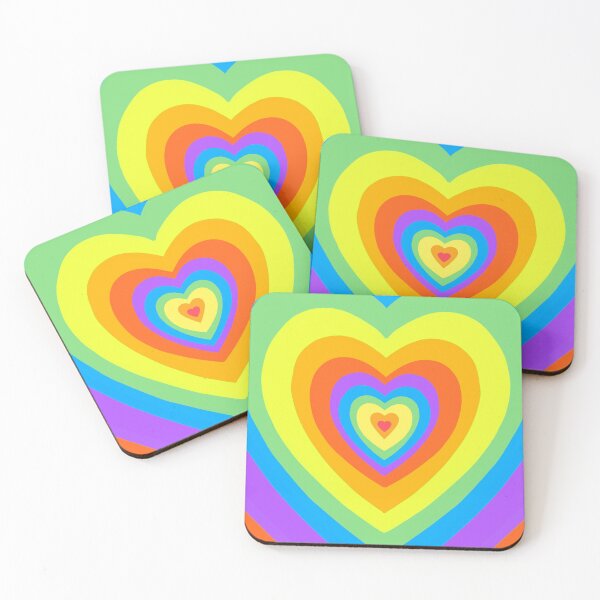 Item preview, Rainbow Retro Heart designed and sold by muffinstandd.