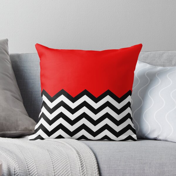 Twin Peaks - Black Lodge Pattern Throw Pillow