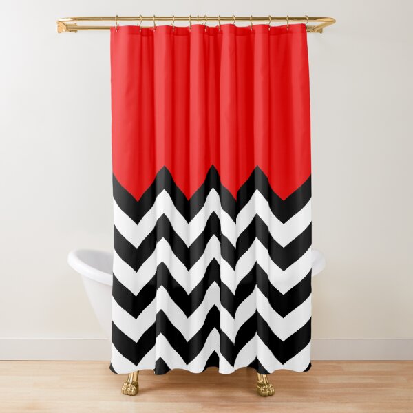 Twin Peaks - Black Lodge Pattern Shower Curtain