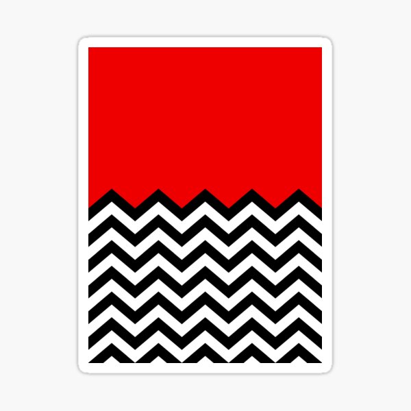 Twin Peaks - Black Lodge Pattern Sticker