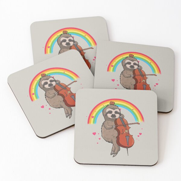 Item preview, Funny Sloth Cello Player Gift designed and sold by MrEddie10.
