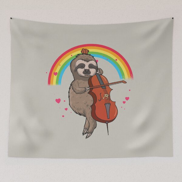Item preview, Funny Sloth Cello Player Gift designed and sold by MrEddie10.