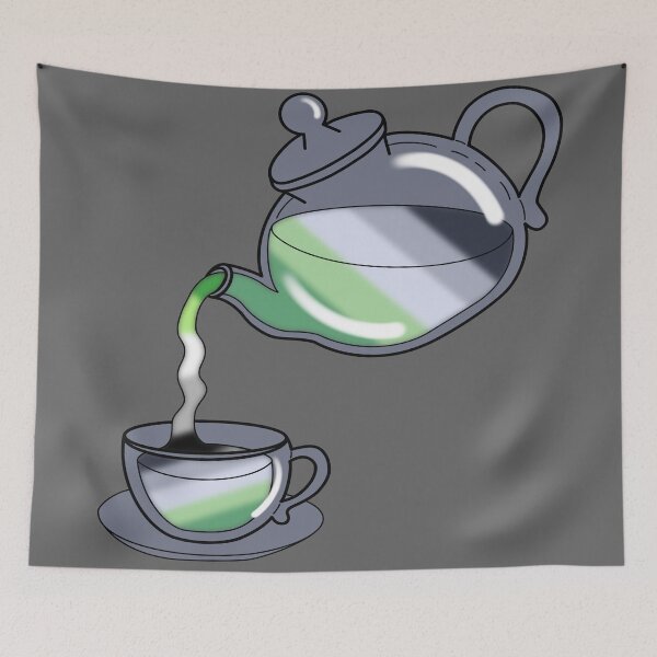 Item preview, LGBTea Aromantic Flag designed and sold by NerdyCupcake559.