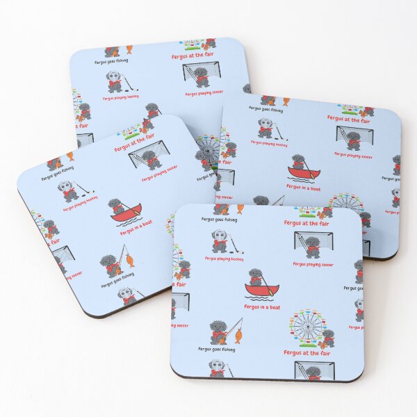 Item preview, Fergus On The Go Sticker Pack designed and sold by SportyDogShop.