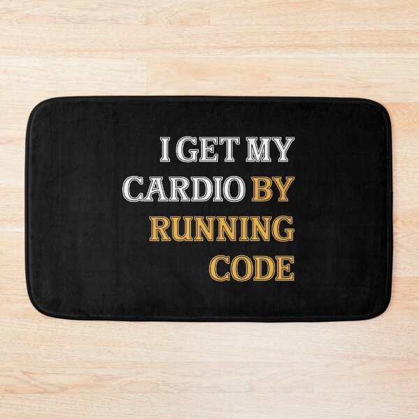 Item preview, I Get My Cardio By Running Code / Computer Science Tshirt / Computer Programmer Saying / Programmer Gift Idea designed and sold by Mugiwara107.