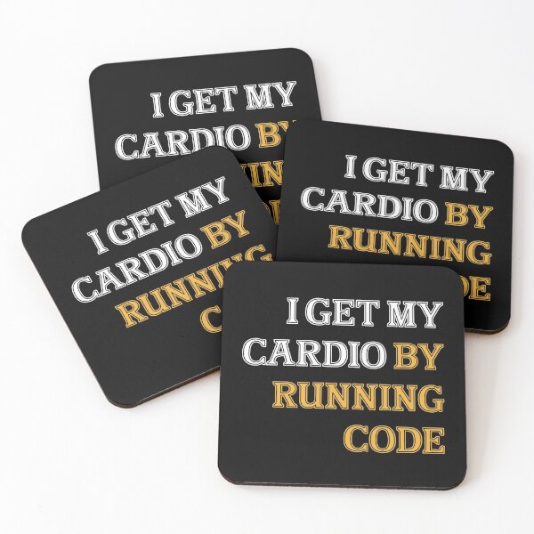 Item preview, I Get My Cardio By Running Code / Computer Science Tshirt / Computer Programmer Saying / Programmer Gift Idea designed and sold by Mugiwara107.