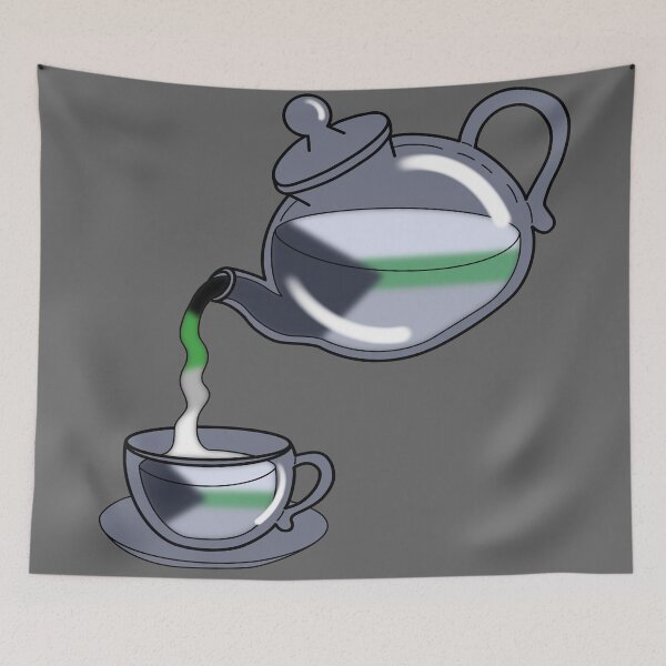 Item preview, LGBTea Demiromantic Flag designed and sold by NerdyCupcake559.