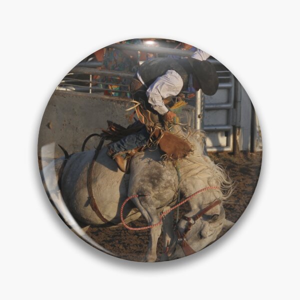 Item preview, Saddle Bronc Rider busting from chutes designed and sold by Rodeo-Photos.