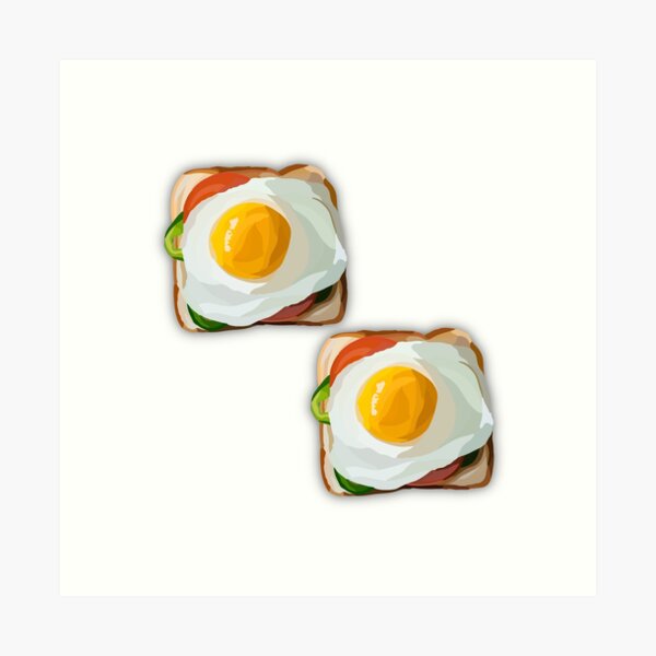 Egg Toast, an art print by Dennis The Menace - INPRNT
