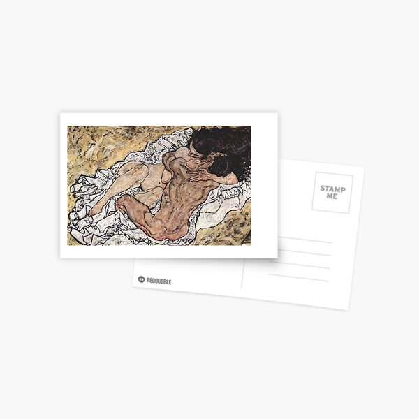 Die Umarmung Egon schiele Postkarte