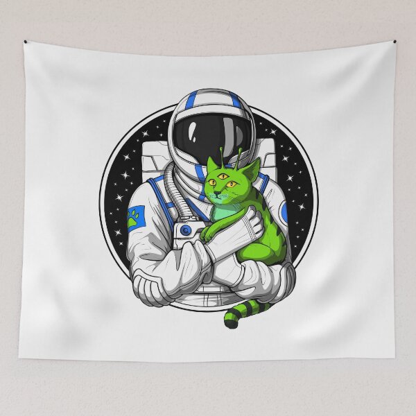 Item preview, Astronaut Alien Cat Lover designed and sold by underheaven.