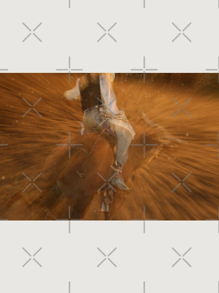 Thumbnail 6 of 6, Premium Oversized Hoodie, Bull Rider Action Shot designed and sold by Rodeo-Photos.