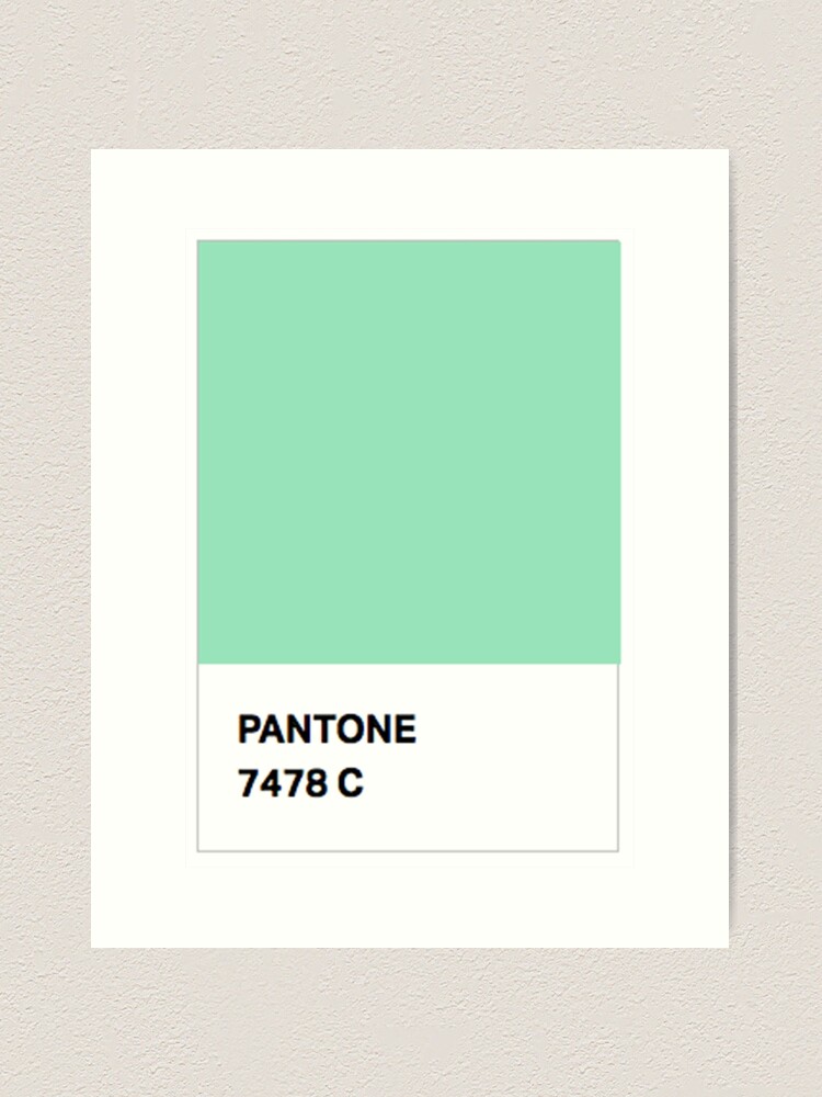 Pantone pastel green