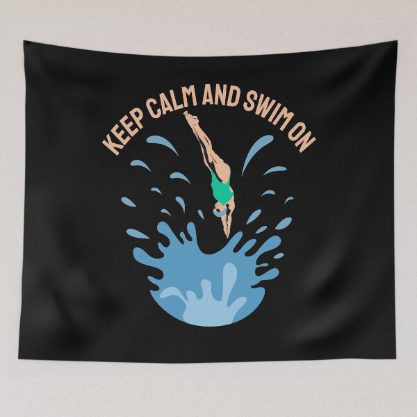 Item preview, Motivational Swimmer Quote, Keep Calm And Swim on  designed and sold by remonss.