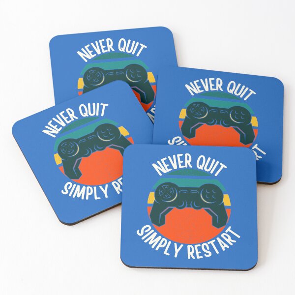 Item preview, Never Quit, Simply Restart designed and sold by Windmill Wildflowers.