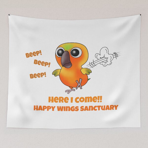 Item preview, HWS Nerdy Birdy ~ Sun Conure designed and sold by HappyWings.