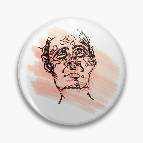 Item preview, pink face sketch portrait designed and sold by Thriladien.