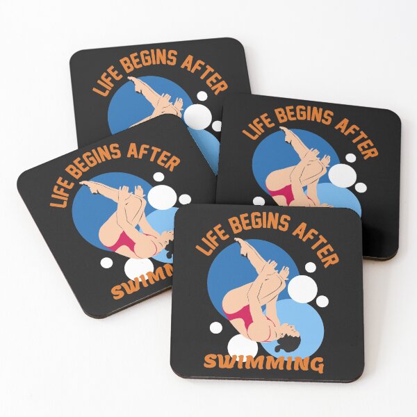 Item preview, Funny  Swimmeing Quote,Life Begins After Swimming  designed and sold by remonss.