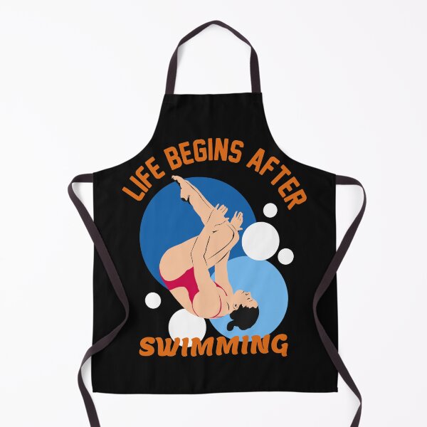 Item preview, Funny Swimmeing Quote,Life Begins After Swimming designed and sold by remonss.