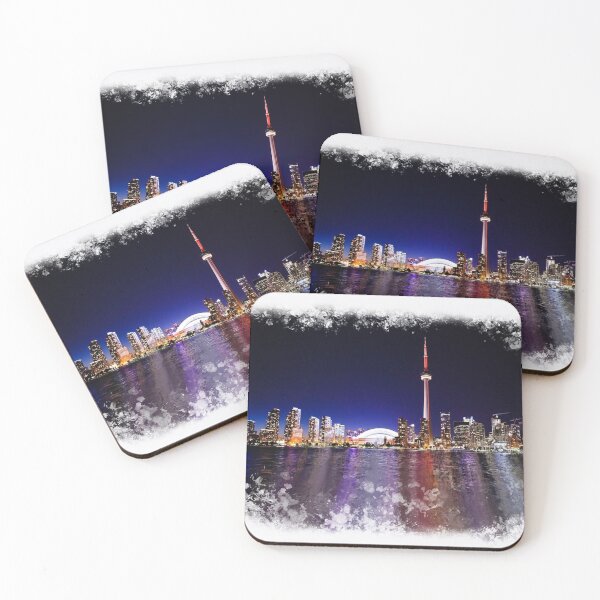 Item preview, Toronto Skyline at Night Mixed media design - a view from the Island designed and sold by OByD.
