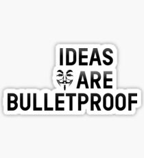 V For Vendetta Movie Quotes Anonymous Sticker