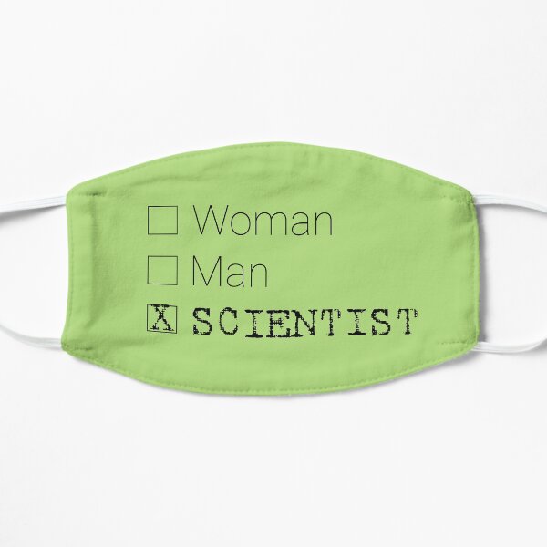 I'M A SCIENTIST Black Ink Flat Mask