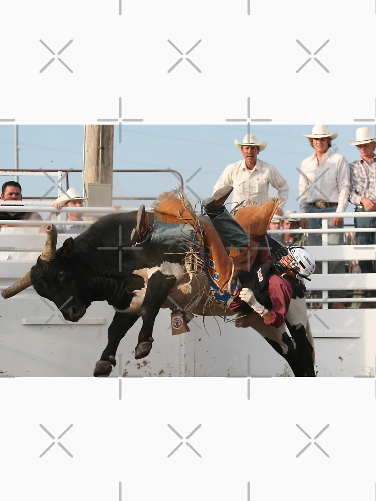 Thumbnail 6 of 6, Pullover Hoodie, Bull Rider Getting Thrown designed and sold by Rodeo-Photos.