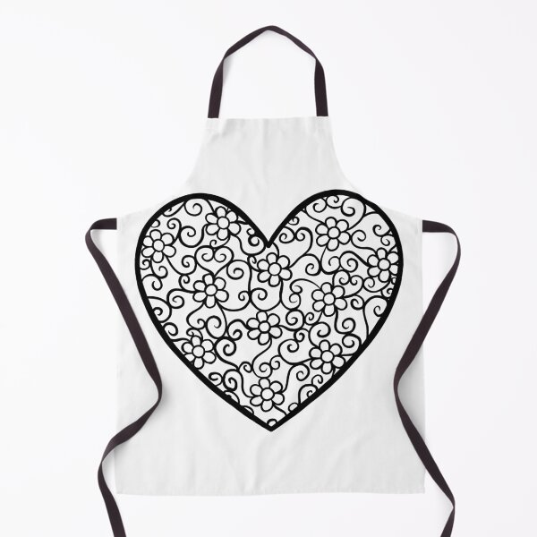 Item preview, Heart with flower pattern designed and sold by muffinstandd.