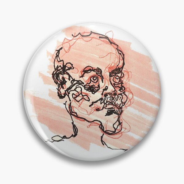 Item preview, pink face sketch portrait designed and sold by Auri_.