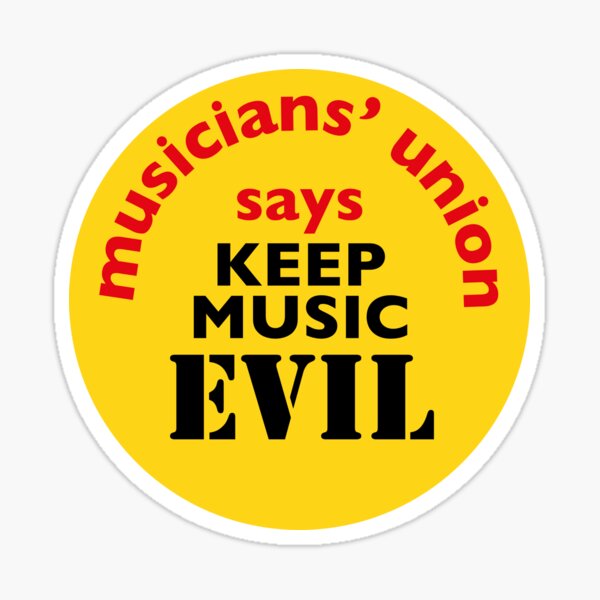 NDVH Keep Music Evil Sticker