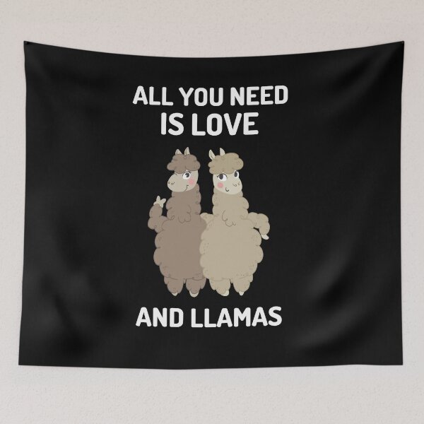Item preview, All You Need is Love and Llamas designed and sold by liftdesign.