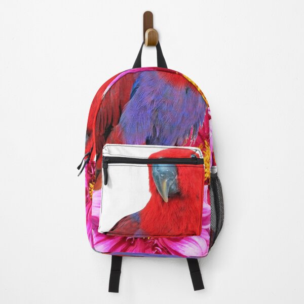 Item preview, PURPLE-RED TROPICAL PARROTS FLORAL ART designed and sold by sharlesart.