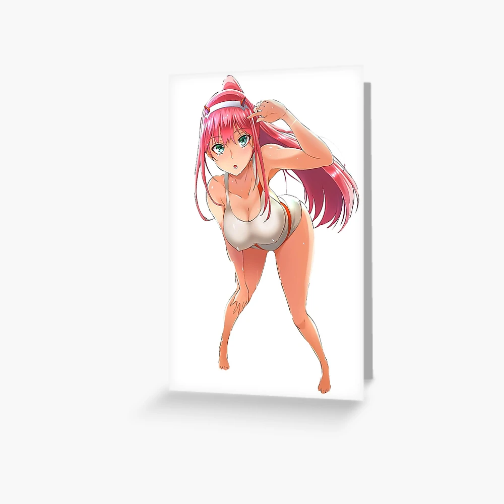 Grußkarte mit Null zwei Hentai von TheLucasStory | Redbubble