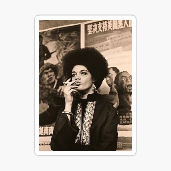 Kathleen Cleaver Black History Month Design Sticker